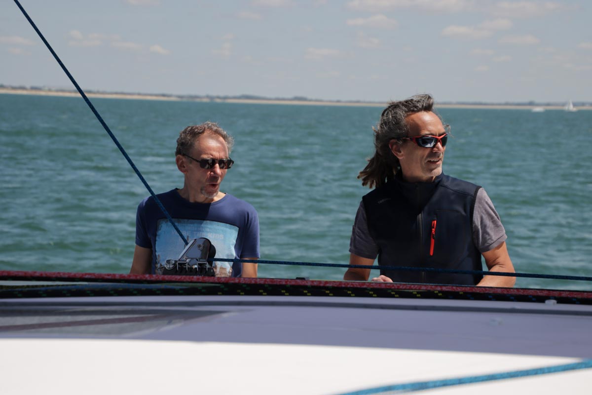 Training sailing à bord d'un trimaran NEEL 3